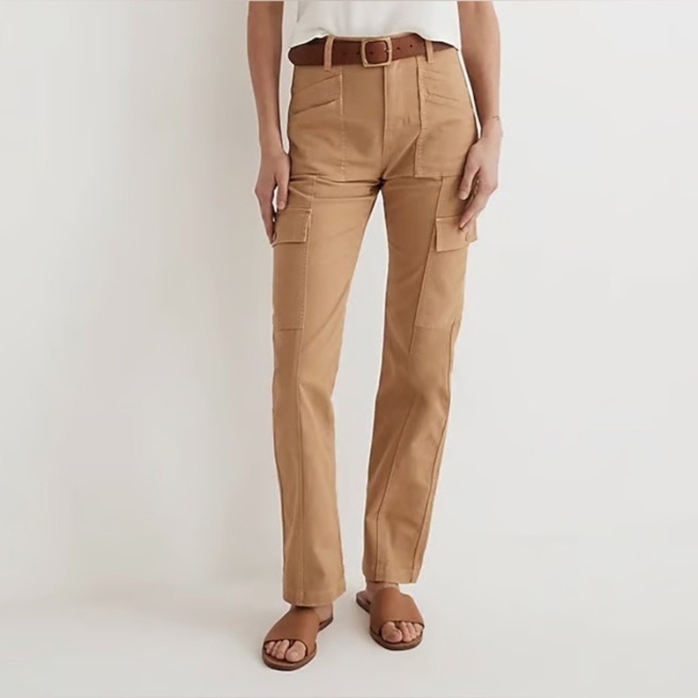 Madewell The Garment-Dyed '90s Straight Cargo Pant Sand Dune sz 29 Trouser Jeans
